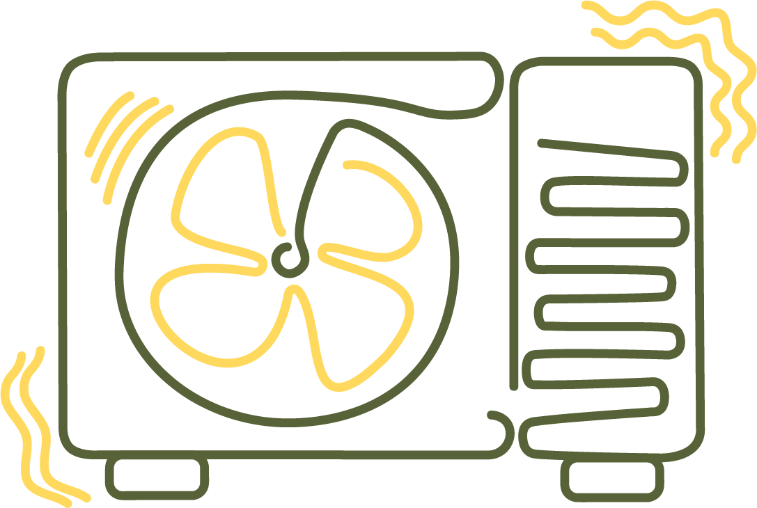 Wärmepumpe Illustration